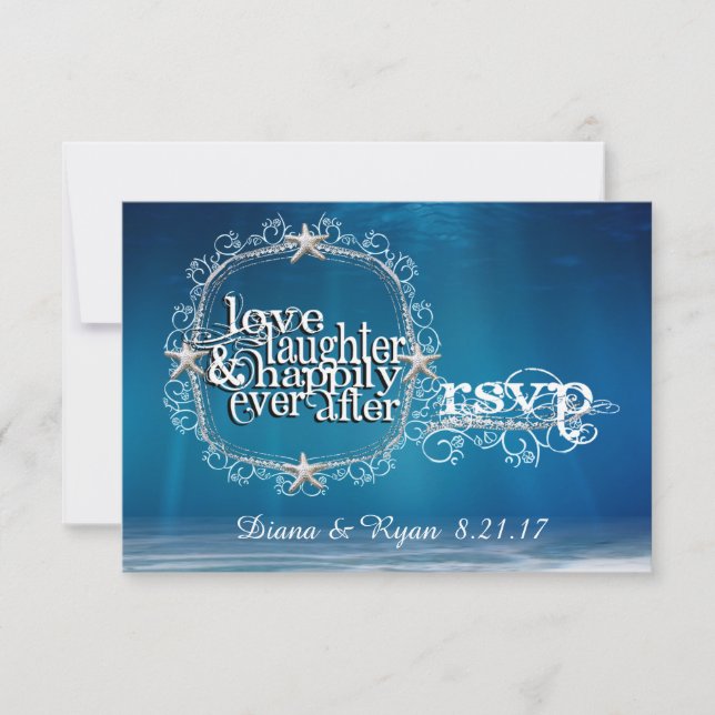 Fairytale Under the Sea RSVP (Front)