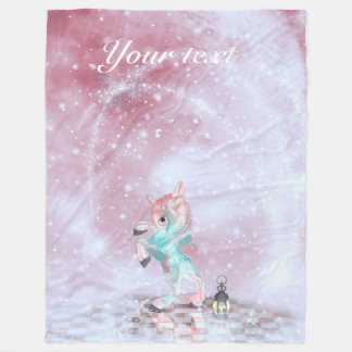 Fairytale Unicorn Fleece Blanket