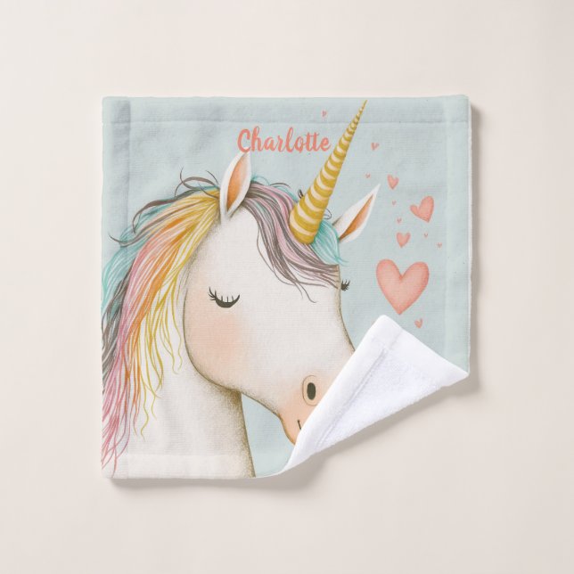 Fairytale unicorn wash cloth (Wash Cloth)