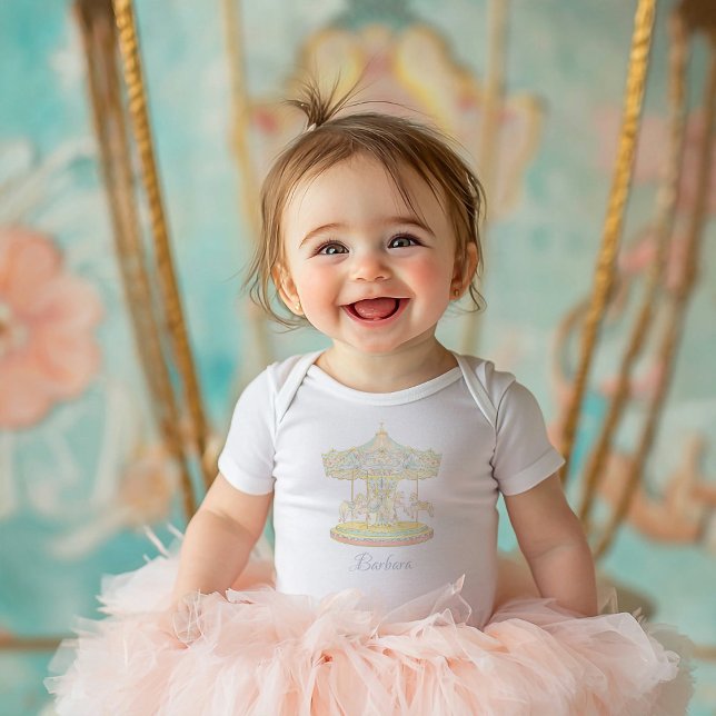 Fairytale Vintage Amusement Park  Baby Bodysuit (Creator Uploaded)