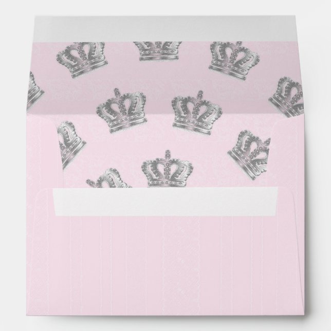 Fairytale Vintage Princess Invitation Envelope (Back (Bottom))