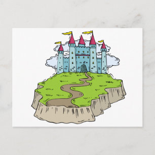Fairytale Wedding Castle Postcard