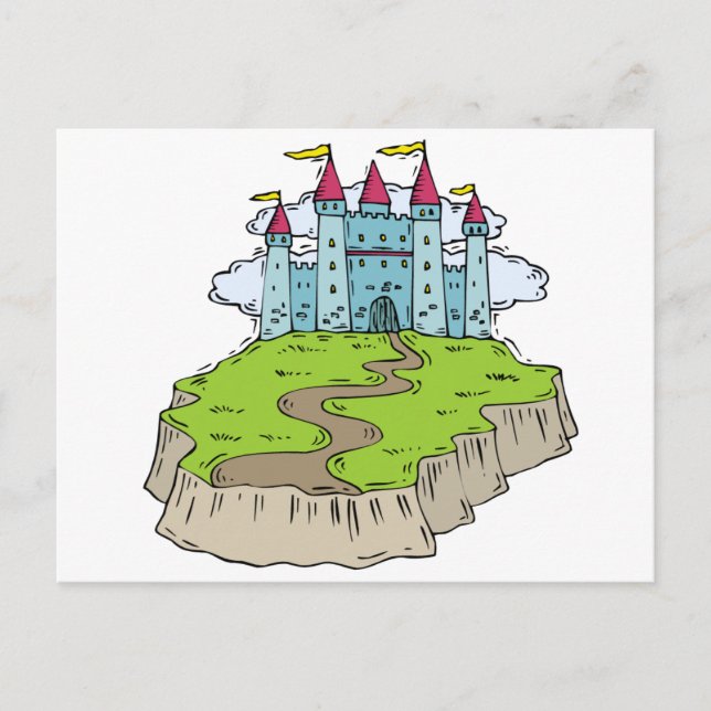 Fairytale Wedding Castle Postcard (Front)