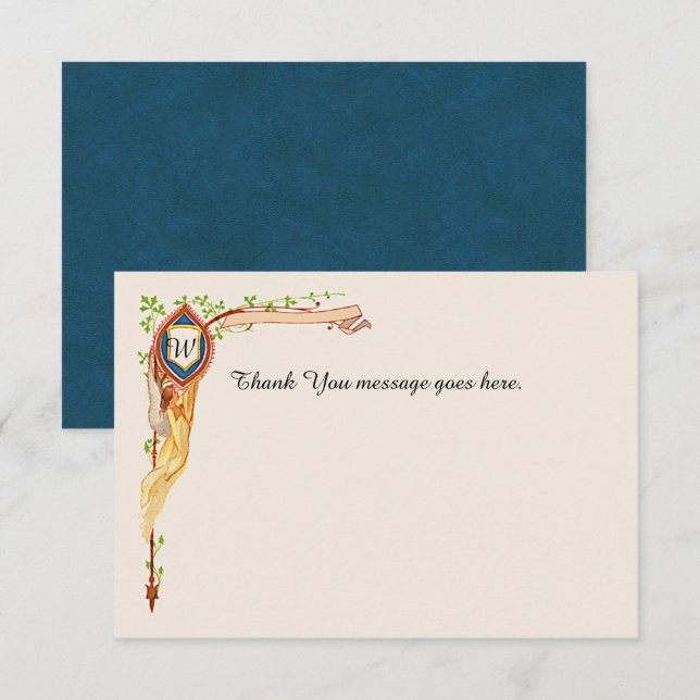 Fairytale Wedding Flat Thank You Card (Front/Back)