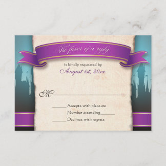 Fairytale Wedding RSVP Reply Cards