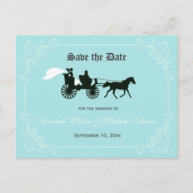 Fairytale Wedding Save the Date Postcard (Front)
