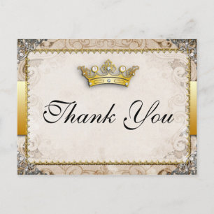Fairytale Wedding Thank You Postcard