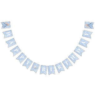 Fairytale Winter Snow Princess Birthday   Blonde Bunting