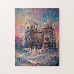Fairytale World, Winter Castle, Snow Castle, Xmas  Jigsaw Puzzle