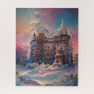 Fairytale World, Winter Castle, Snow Castle, Xmas  Jigsaw Puzzle