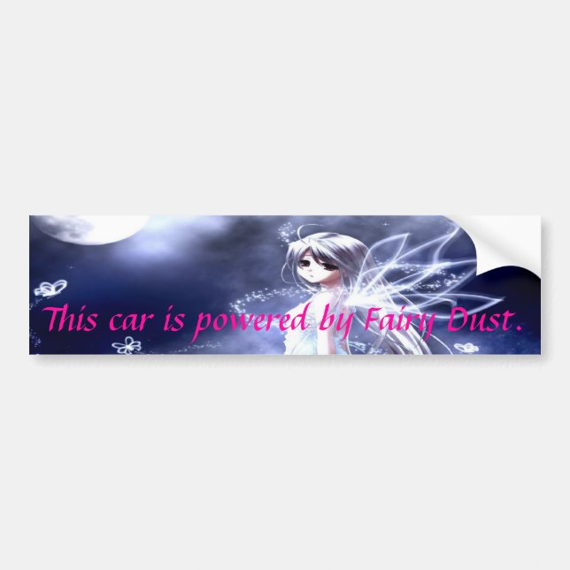 fairytemplate, This car is powered by Fairy Dust. Bumper Sticker (Front)