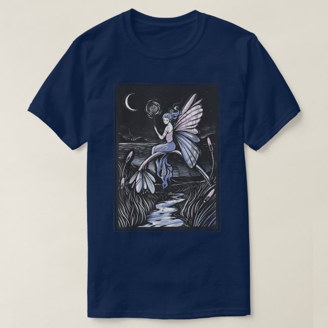Fairywave Faecore Fairy Night Fairycore Fantasy Ma T-Shirt (Design Front)