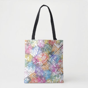 Faisalabad Pakistan City Map Tote Bag