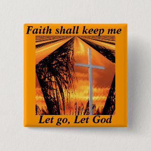 Faith_ 15 Cm Square Badge