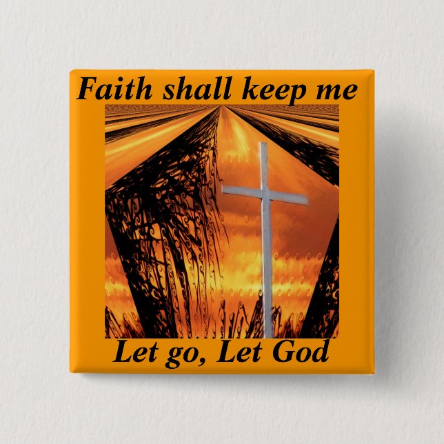 Faith_ 15 Cm Square Badge (Front)