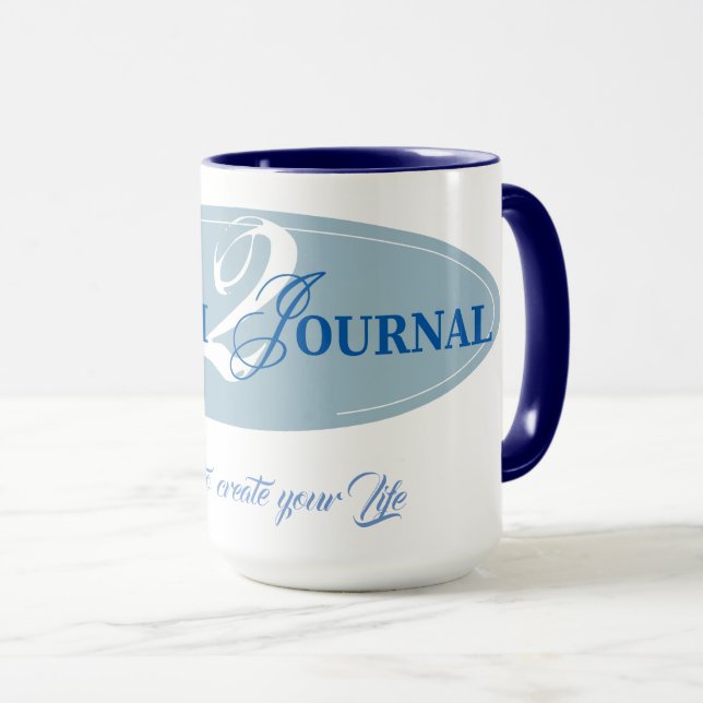Faith 2 Journal Coffee Mug (Front Right)