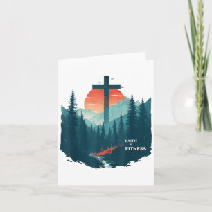 Faith & Fitness Christian - Workout Motivation Card