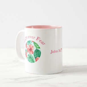 Faith and Aloha  Two-Tone Coffee Mug