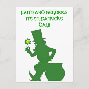 FAITH AND BEGORRA,ST.PATRICKS DAY postcard
