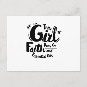 Faith and Essential Oils Christian Jesus Peace Postcard