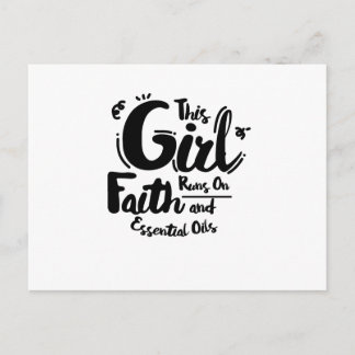 Faith and Essential Oils Christian  Jesus Peace Postcard