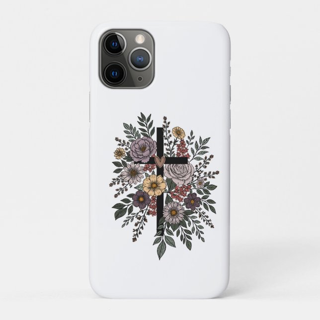 Faith and Flowers Case-Mate iPhone Case (Back)