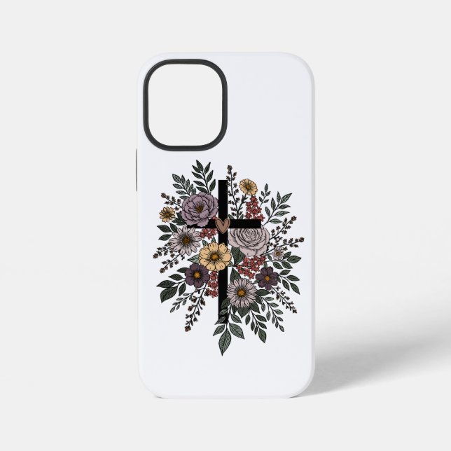 Faith and Flowers iPhone Case (Back)