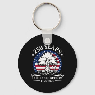 Faith And Freedom 250 United States Anniversary Pa Key Ring