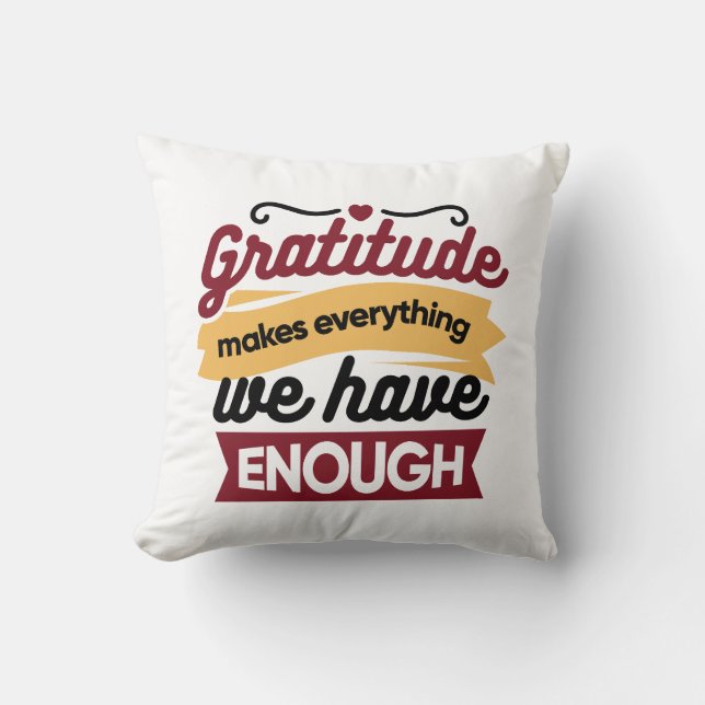 Faith and Gratitude Artwork – Uplifting Christian  Cushion (Front)