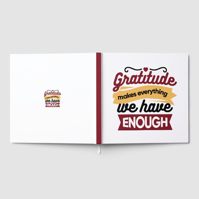 Faith and Gratitude Artwork – Uplifting Christian  Guest Book (Full)