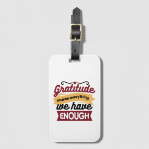Faith and Gratitude Artwork – Uplifting Christian  Luggage Tag