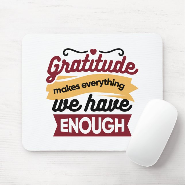Faith and Gratitude Artwork – Uplifting Christian  Mouse Pad (With Mouse)