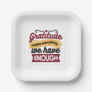 Faith and Gratitude Artwork – Uplifting Christian  Paper Plate