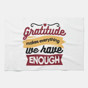 Faith and Gratitude Artwork – Uplifting Christian  Tea Towel