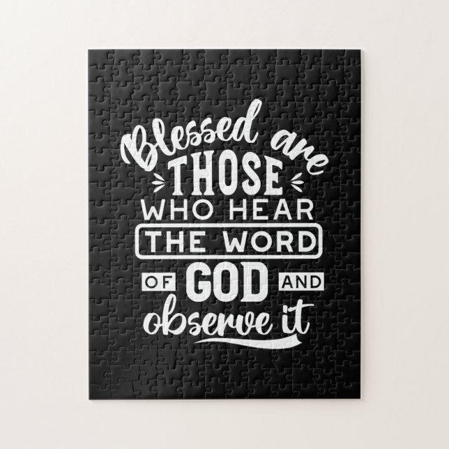 Faith and Obedience – Inspirational Scripture Jigsaw Puzzle (Vertical)