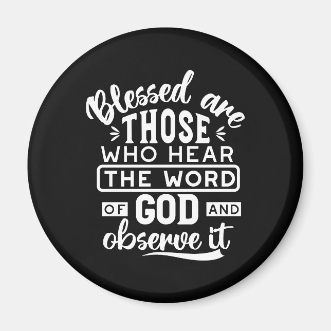 Faith and Obedience – Inspirational Scripture Magnet (Front)