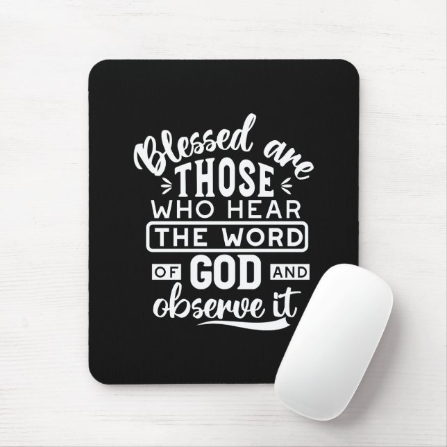 Faith and Obedience – Inspirational Scripture Mouse Pad (With Mouse)