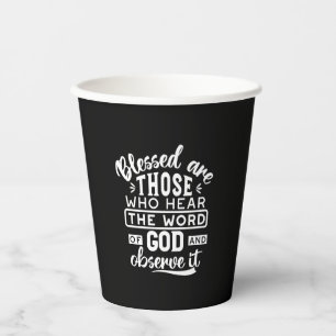Faith and Obedience – Inspirational Scripture Paper Cups