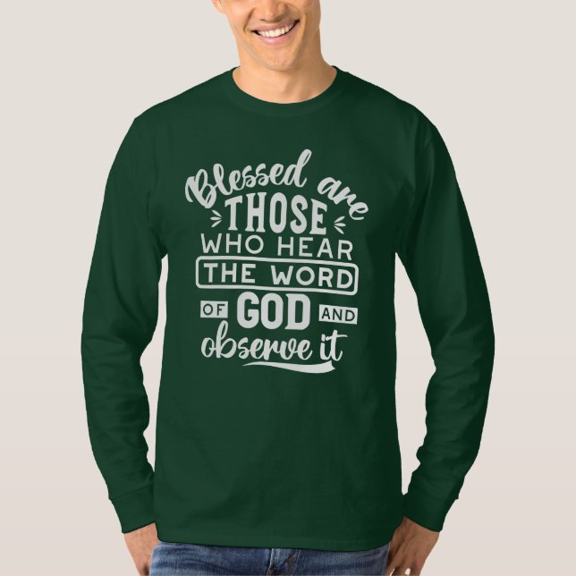 Faith and Obedience – Inspirational Scripture T-Shirt (Front)