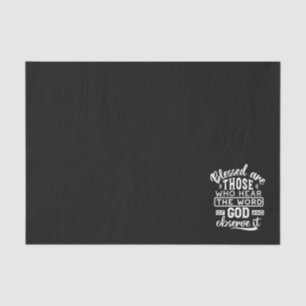 Faith and Obedience – Inspirational Scripture Tissue Paper