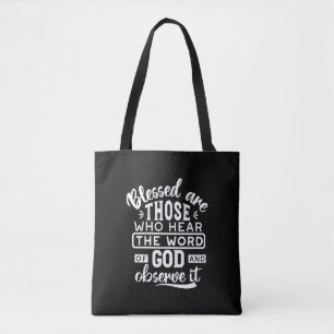 Faith and Obedience – Inspirational Scripture Tote Bag