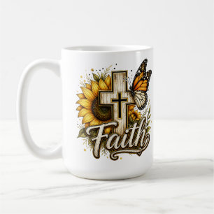 Faith and Sunflowers Coffee Mug