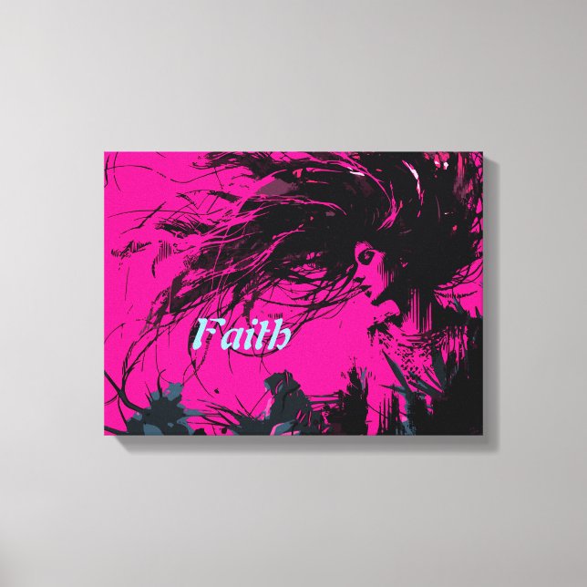 Faith Art Retro  Canvas Print (Front)