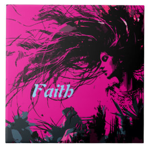 Faith Art Retro Tile