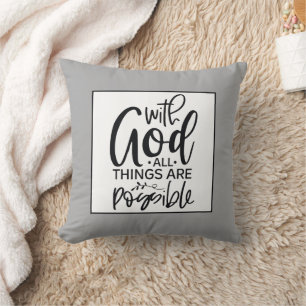 Faith Based Affirmation Throw Pillow