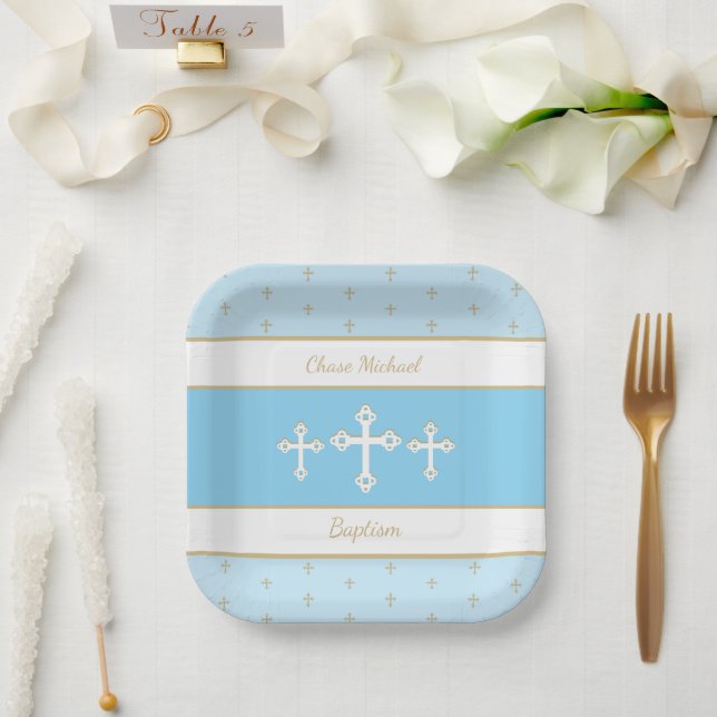 Faith-based, Christian baptism  Paper Plates (Wedding)