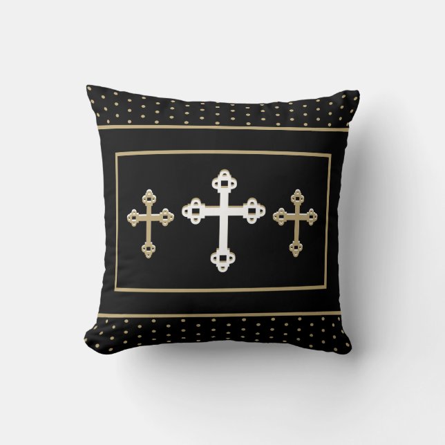 Faith-based, Christian design throw pillow (Front)