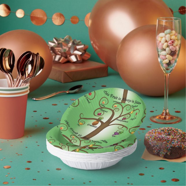 Faith-Based Paper Bowls Always in Season Scripture Plate (Multi)