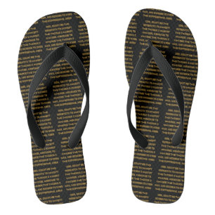 Faith Based Serenity Prayer Quote All-Over Unisex Jandals