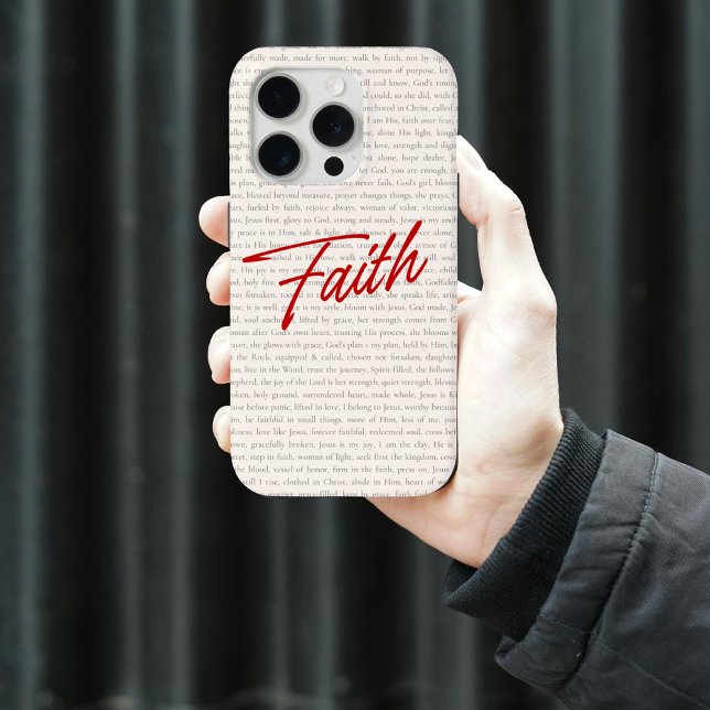 Faith Bible Verse Christian Phone Case for Women (faith phone case, christian phone case, bible verse phone case, gift for her, gift for mom,)